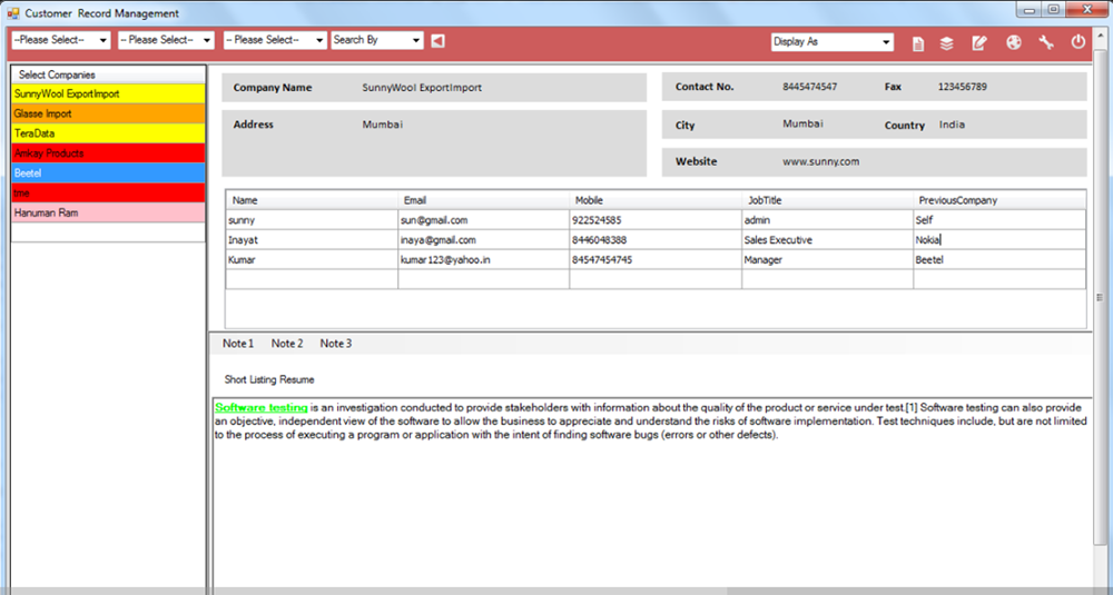  Customer Record Management Software