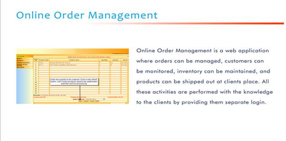   Online Order Management Software
